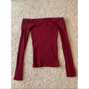 Hollister off the shoulder long sleeve